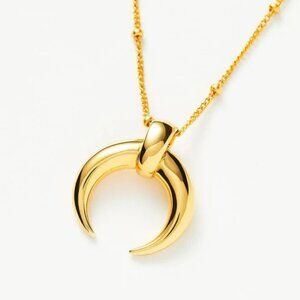 Missoma Lucy Williams Large Horn Necklace 18k Gold Vermeil